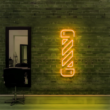 Barbershop Twister: Light Up Your Space with Neon Style