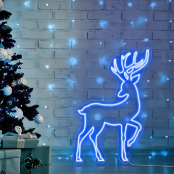 Christmas Reindeer: Add a Touch of Holiday Magic with Neon Glow