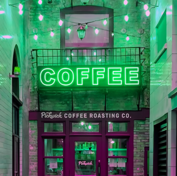Coffee: Illuminate Your Space with Neon Energy