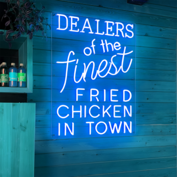 Dealers Of The Finest Fried Chicken In Town: Light Up Your Space with Neon Flavor