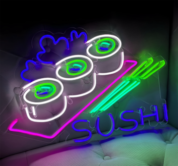 Customize Sushi Place: Light Up Your Space with Neon Flavor