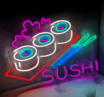 Customize Sushi Place: Light Up Your Space with Neon Flavor
