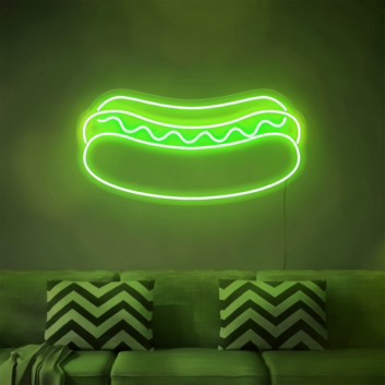 Hot Dog: Light Up Your Space with Neon Flavor