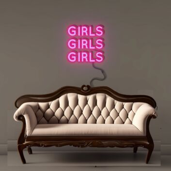 GIRLS GIRLS GIRLS Led Neon