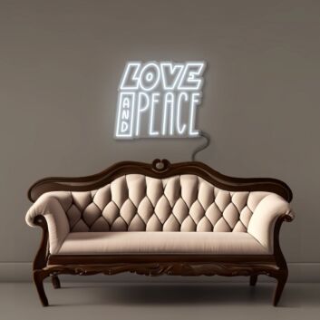 Love And Peace Neon Signs