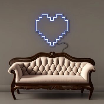 Pixel Heart Led Neon Signs