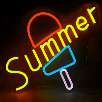 Customize Summer Ice Cream Neon Sign