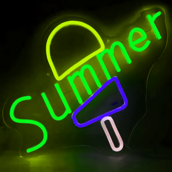 Customize Summer Ice Cream Neon Sign