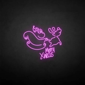 Merry x was&#39; neon sign