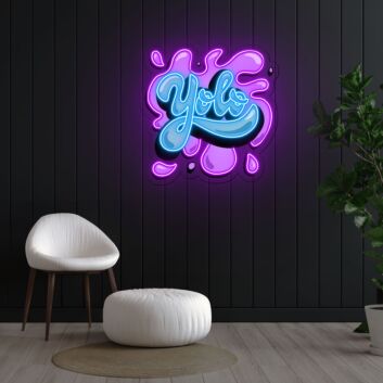 Yolo Neon X Acrylic Artwork