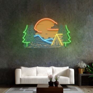 Winter Relaxation Led Neon Acrylic Artwork