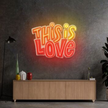This Is Love Led Neon Sign Light Pop Art