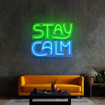 Stay Calm Led Neon Sign Light Pop Art
