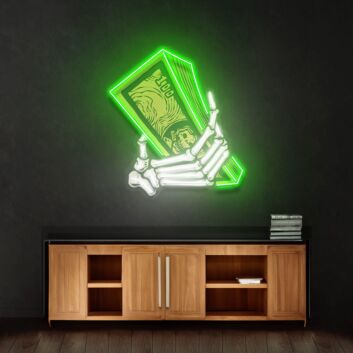 Money Hands Led Neon Acrylic Artwork