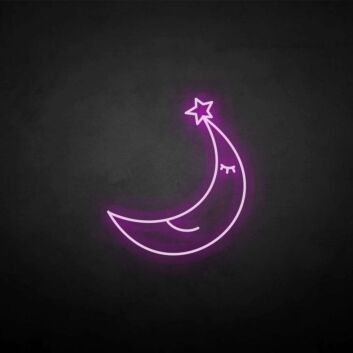 &#39;To the moon&#39; neon sign