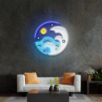 Fantastic Night Sky Led Neon Sign Light Pop Art