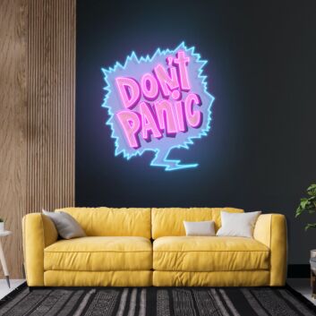 Dont Panic Led Neon Acrylic Artwork