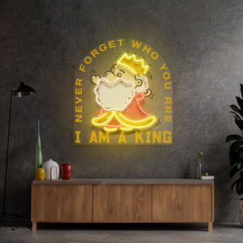 Cute King Led Neon Sign Light Pop Art