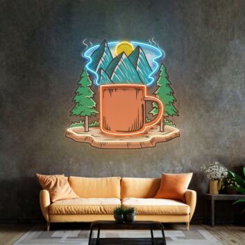Cup Of Nature Led Neon Sign Light Pop Art