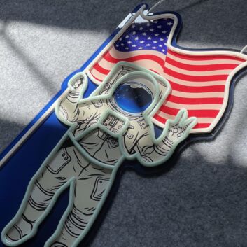 American Astronaut Led Neon Sign Light Pop Art