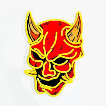 Demon Mask Led Neon Sign Light Pop Art
