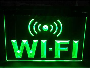 WiFi Hanging Neon Sign