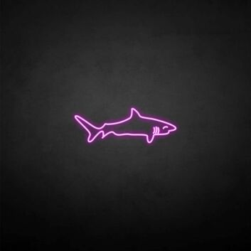 &#39;Shark shape&#39; neon sign