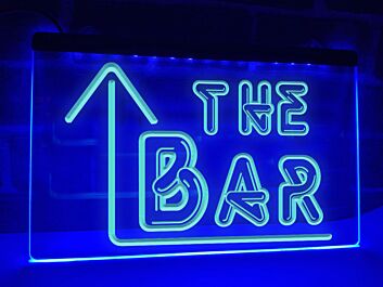 The Bar Hanging Neon Sign
