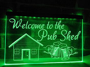 Pub Shed Hanging Neon Sign