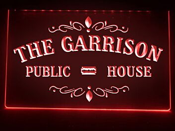 The Garrison Hanging Neon Sign