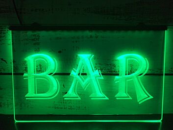 Bar Hanging Neon Sign