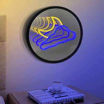 Dreamy Cloud and Moon 3D Mirror Effect