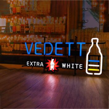 Extra White Iron Frame Neon Sign