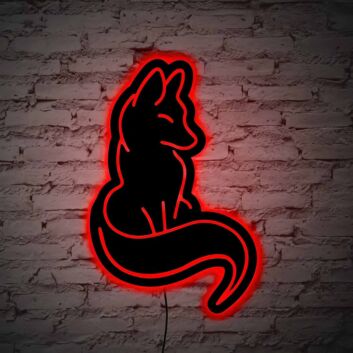 Well Behaved Cat Neon Black Backsplash