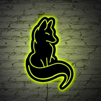 Well Behaved Cat Neon Black Backsplash