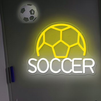 SOCCER Wall Decor Neon Light