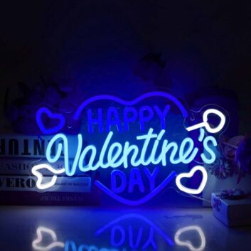 Happy Valentine&#039;s Day Heart Neon Light