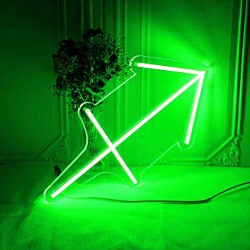 Sagittarius Zodiac Sign Neon