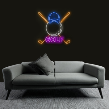 Customize Golf Gear Set Neon Sign