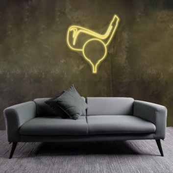Golf Ball Swing Neon Sign