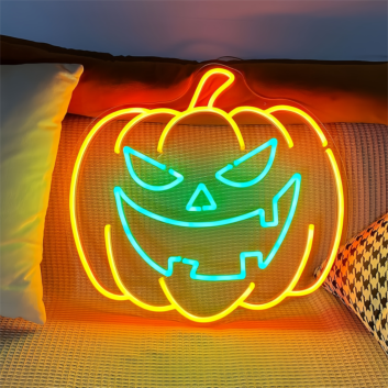 Halloween Pumpkin Neon Sign