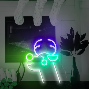 Christmas Moose Neon Sign