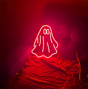 Halloween Little Ghost Neon Sign