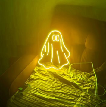 Halloween Little Ghost Neon Sign