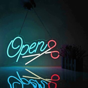 Customize Barbershop Haircut Open Neon Sign
