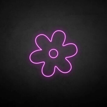 Little flower&#39; neon sign