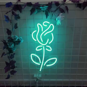 Blooming Rose Neon Sign