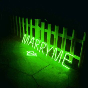 Marry Me Proposal Style 1 Neon Sign