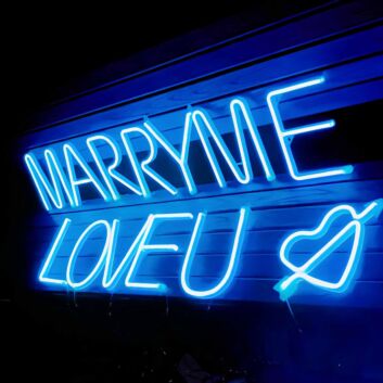 Marry Me Proposal Style 2 Neon Sign