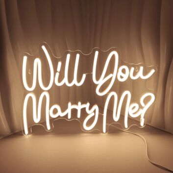 Will You Marry Me? Proposal Style 3 Neon Sign